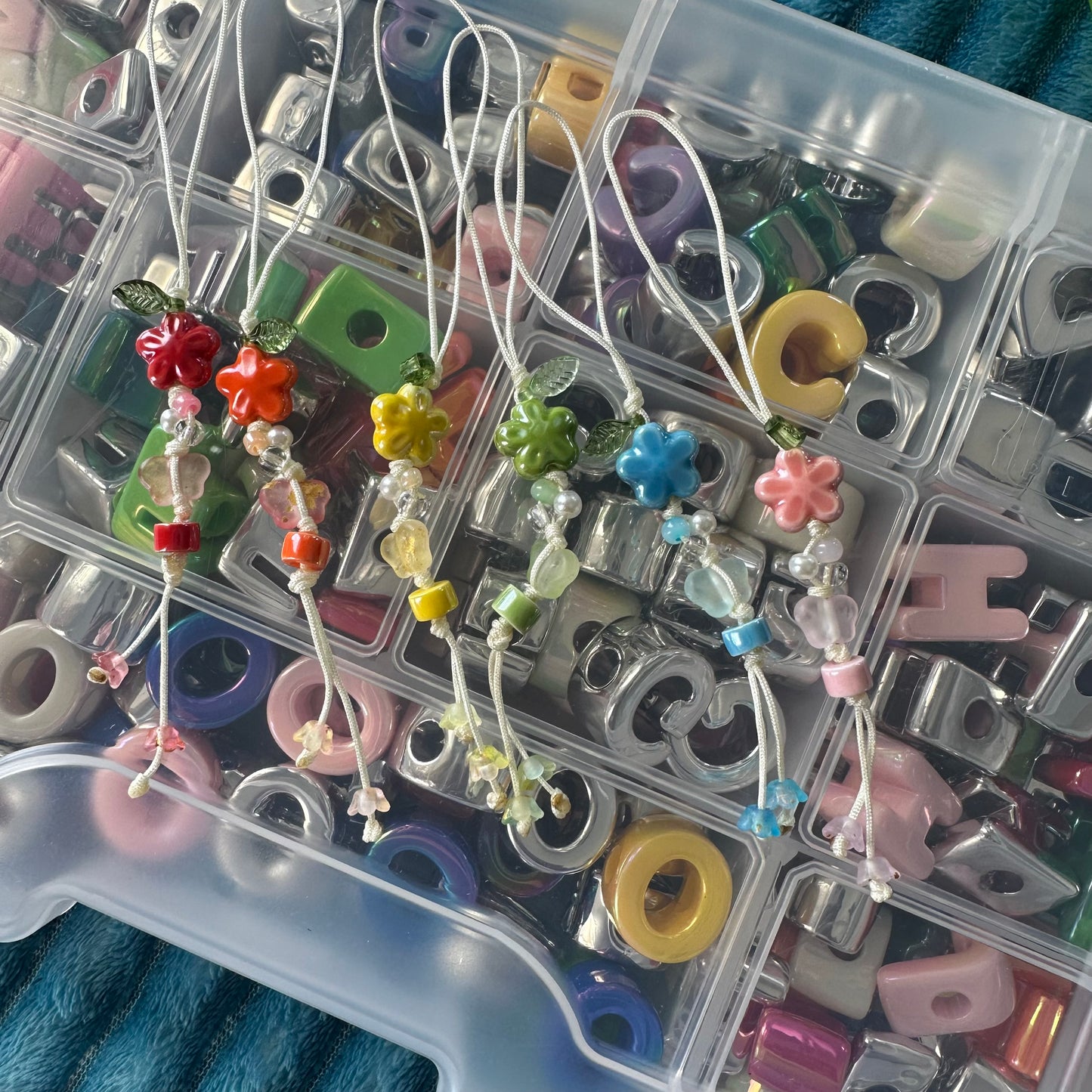 Flower String Phone Charm